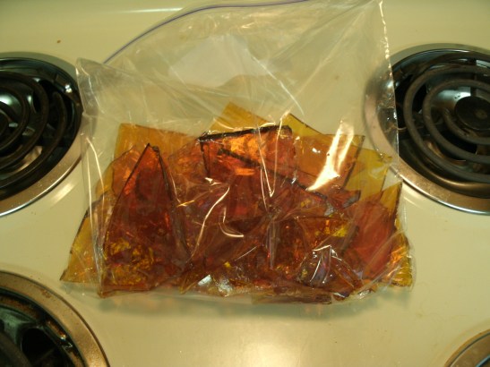 Finished Homemade Belgian Candi Sugar