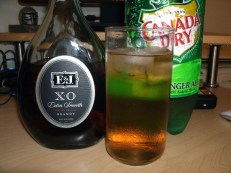 E&J XO Brandy Ginger ale